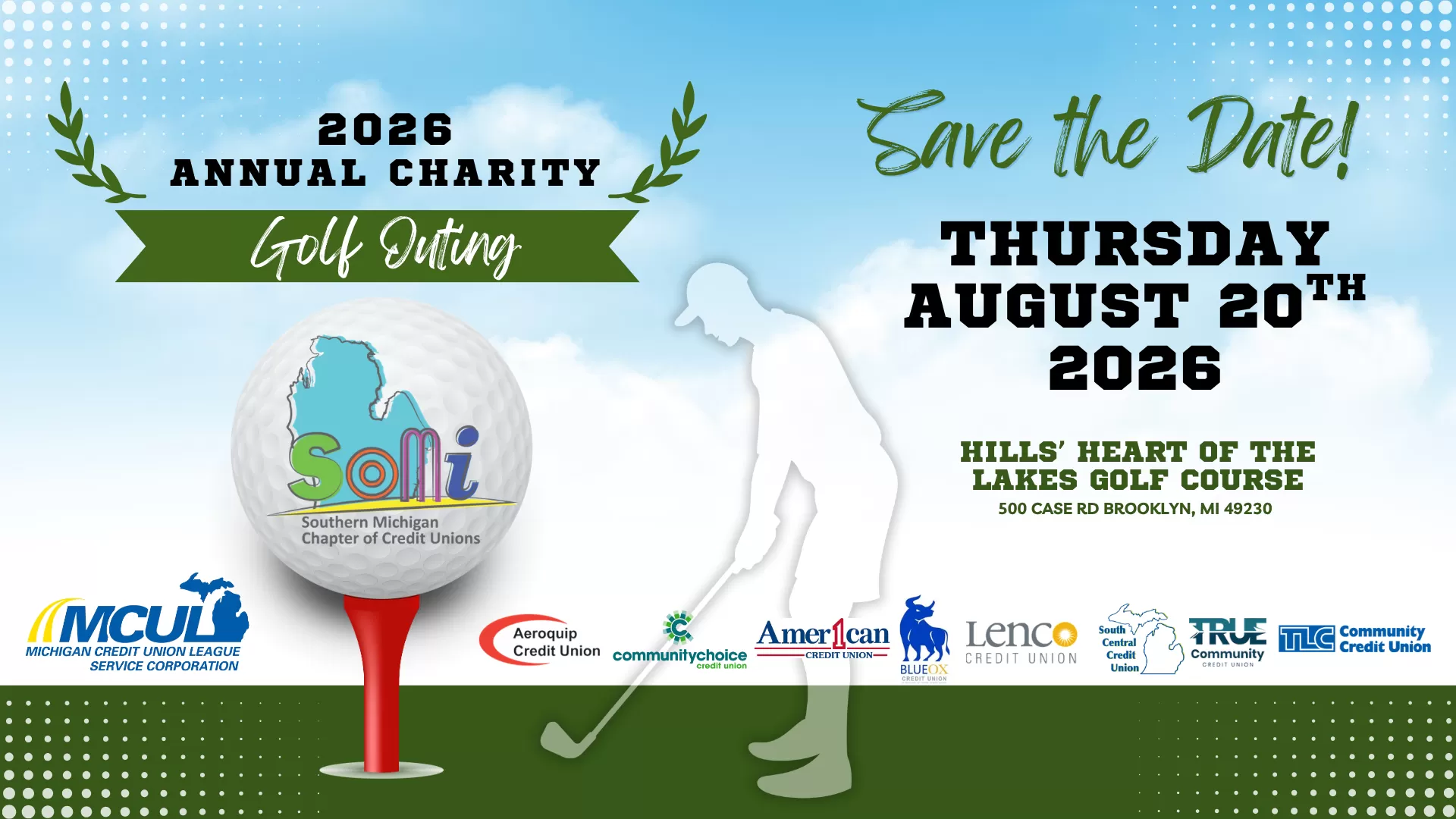 save the date charity golf outing